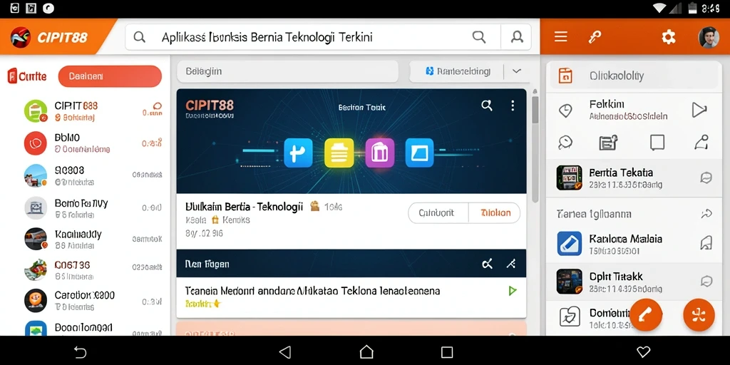 Antarmuka pengguna CIPIT88 yang menarik dan fungsional.