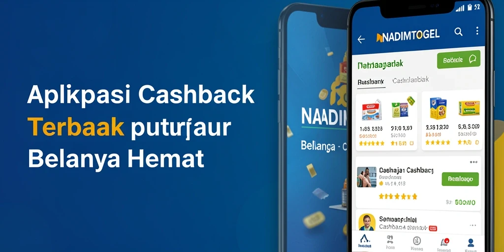 Antarmuka aplikasi NADIMTOGEL yang mudah digunakan untuk cashback.