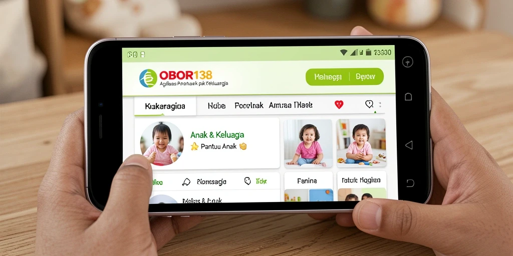 Antarmuka OBOR138 yang intuitif dan ramah pengguna untuk pemantauan anak.