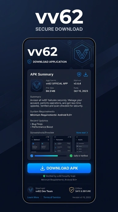 Tampilan halaman APK vv62